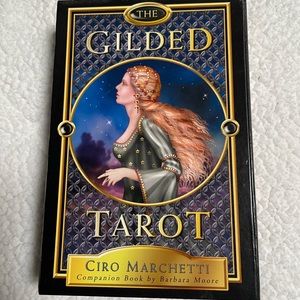 The Gilded Tarot with book